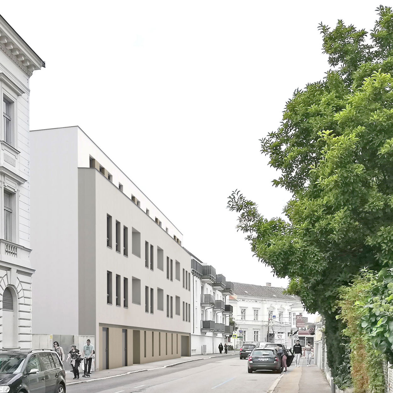 Fassade_WohnenStockerau_02_quadrat